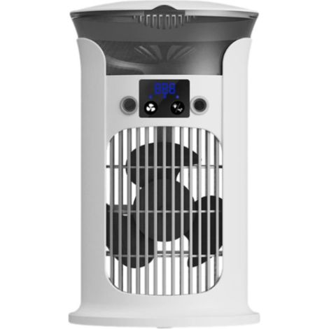 Aire acondicionado portátil,ventilador de oficina silencioso y ajustable,4 velocidades de ventilador,2 configuraciones de niebla,blanco (1/5)