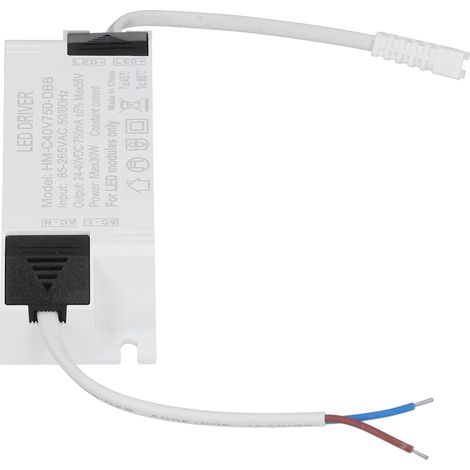 Transformateur LED 30 W à courant constant 750 mA, entrée CA 85-265 V, sortie CC 24-40 V (1/5)