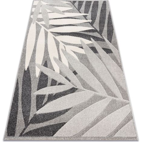 Tappeto FEEL 1827/16811 FOGLIE grigio / crema beige 120x170 cm