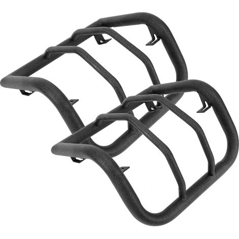 Schwarze Heckstoßstangenschutzleisten mit kratzfesten Scheinwerferabdeckungen, kompatibel mit Jeep Wrangler JK & Unlimited, 2er-Set (1/5)