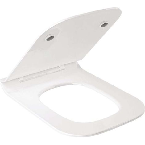 Kludi Resa C - Asiento de WC Slim, SoftClose, QuickRelease, blanco brillante 28WCS43 (1/2)