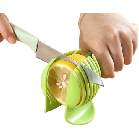 Zitronenschneider – Multifunktionaler Eier- und Obstschneider für Zuhause – Edelstahl – Mit Griff – 18 × 8 × 4 cm – Hellgrün – 1 Stück (1/5)