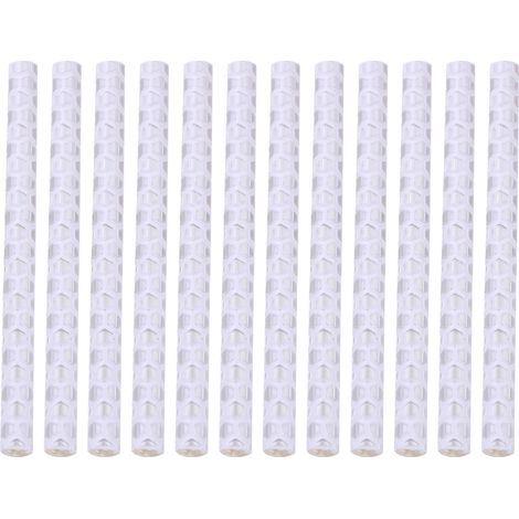 Lot de 12 bandes réfléchissantes pour rayons de roue de vélo, wraps blancs pour VTT, sécurité nocturne (1/5)