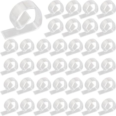 36 clip trasparenti per tovaglia, clip in plastica per tovaglia, morsetti antivento per tovaglia, fermatovaglia per Natale, casa, matrimoni, feste, interni, esterni, campeggio, picnic (1/4)