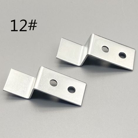 Plaque de pression en forme de Z pour fixation du panneau arrière du cadre photo, support d'angle de connecteur de meuble avec renfort de hauteur et de profondeur de 14 mm