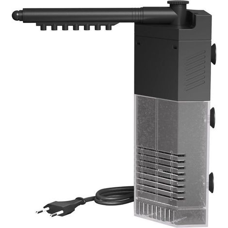 Filtre d'angle S pour nano-aquariums, avec une pompe à eau intégrée de 250 litres/heure et 3 watts et un filtre d'aquarium intégré. (1/5)