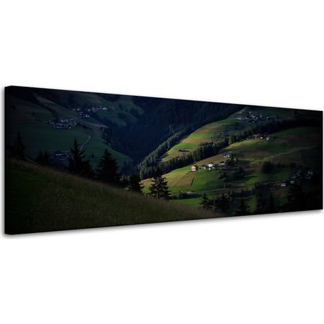 Leinwanddruck Natur Berglandschaft 120x40 cm