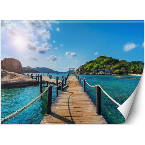 Fototapete Tropischen Insel Palmen 100x70 cm (1/5)