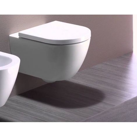 Water Pura sospeso senza brida cm. 50x36 bianco lucido di (1/5)