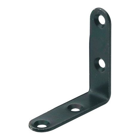 Equerre de chaise en acier époxy, HETTICH, l.40 mm noir