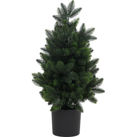 Árbol de Navidad HHG-119, árbol decorativo, árbol artificial, planta artificial, abeto artificial, para exterior, de polietileno, 55 cm (1/5)