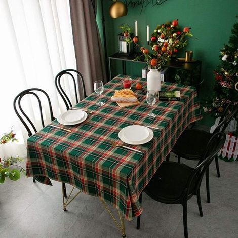 Mantel clásico a cuadros, Mantel sin polvo ni arrugas, Mantel de picnic, fiesta, decoración de mesa de otoño en granja (80x120cm), verduras (1/5)