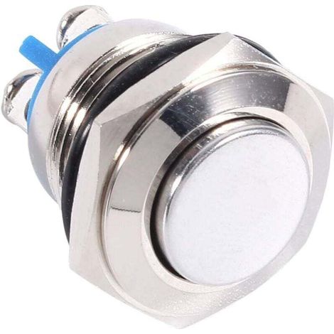 Momentaner Drucktaster aus Metall, wasserdicht und staubdicht, mit Schraubanschluss für 16-mm-5/8"-Montagebohrung, geeignet für Auto oder Zuhause