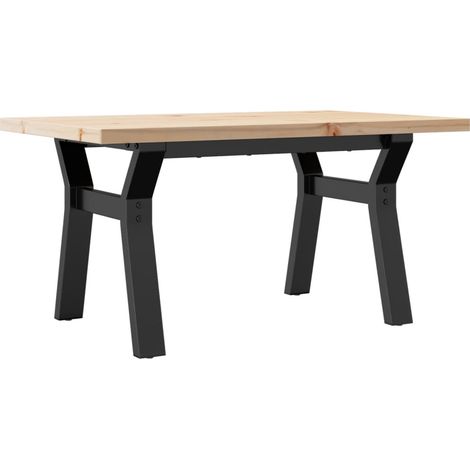 Maison Exclusive - Couchtisch Y-Gestell 80x50x40,5cm Massivholz K