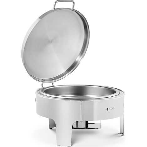 Scaldavivande professionale con fondo piatto (acciaio inox, 5,8 litri, dimensioni contenitore: φ 390 x 65 mm, manico cool touch) 140004241