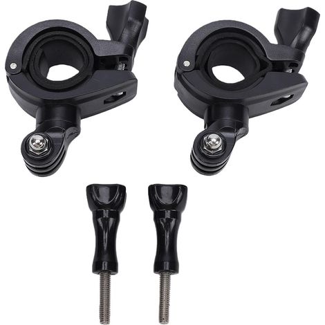 Support de Guidon de Vélo, Pince de Caméra Réglable de 15 à 32 Mm avec Coussinets en Caoutchouc et Bouton de Dégagement Rapide, pour Caméras d'action et Smartphones sur Vél (1/5)