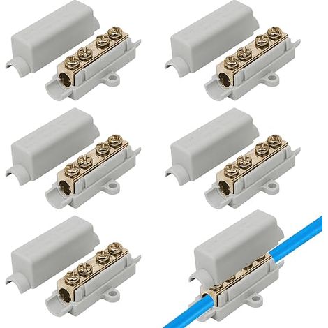 Cable connection terminal for 2.5 to 16 mm² wires, cable ties, electrical cable connector, conductor cable connection, main power line (1/5)