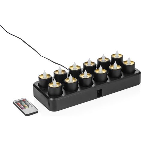 Bougies LED multicolores rechargeables 30 x 14 cm YUYU - Was Germany (1/2)