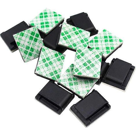 Lot de 30 attaches auto-adhésives pour faisceaux de câbles, compatibles avec les connecteurs de bandes LED ( ). (1/4)