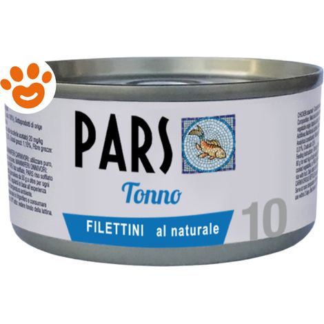 Pars Dog&Cat FiIlettini al Naturale Tonno 10 - Lattina 85 Gr -