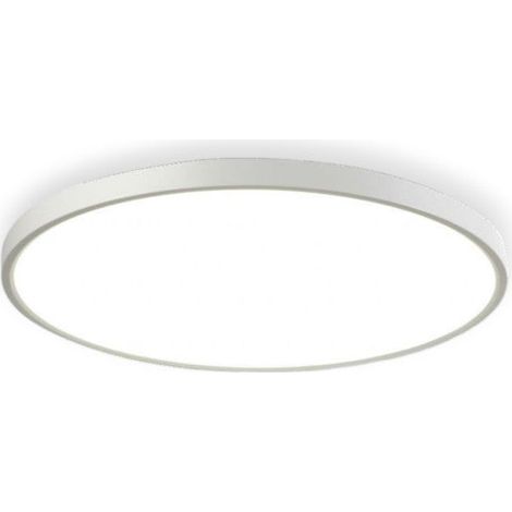 Plafoniera LED Slim 36W 3600lm Ø48cm CCT-Switch 6500K/4000K/2700K – Luce fredda calda o naturale Selezionabile, Bianco, Angolo 120°, IP40 – Design Ultra Sottile