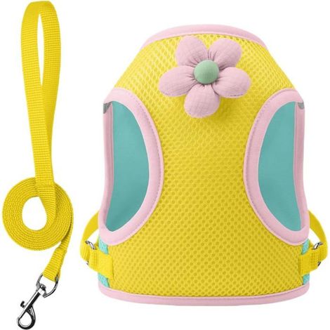 Sac de transport réfléchissant pour animaux, jaune, adapté aux activités de plein air et aux animaux pesant entre 1,5 et 3 kg. (1/5)
