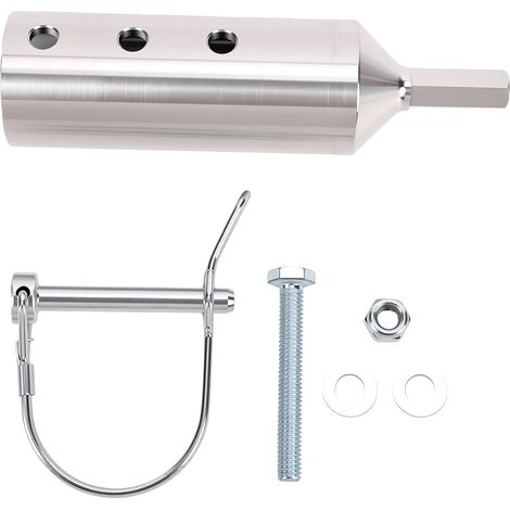 Adaptateur de perceuse pour cric de remorque acier inoxydable électrique pour arbre d'entraînement 1 pouce (1/5)