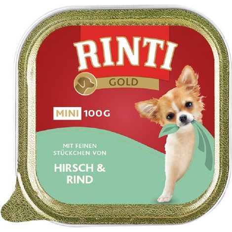 Rinti Gold Mini Schale 100g - Hirschfleisch mit Rindfleisch 100g