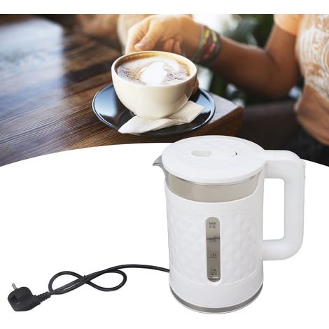 Bouilloire électrique en verre à double paroi, 2000 W, chauffe-eau intégré, capacité 2,3 L, arrêt automatique et protection contre la surchauffe, sans BPA. Cafetière en verre, norme européenne, 220 V, (1/5)