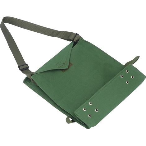 Sac de rangement pour visière de protection faciale en toile résistante à l'usure, grande capacité, style rétro, idéal pour le camping. (1/5)