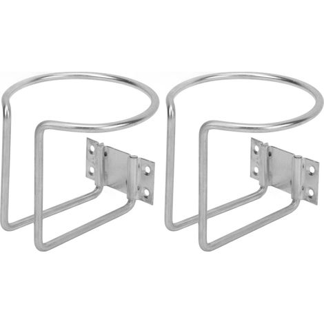 Lot de 2 porte-gobelets en acier inoxydable antirouille et étanches pour voiture, camping-car, caravane, bateau ou yacht. (1/5)