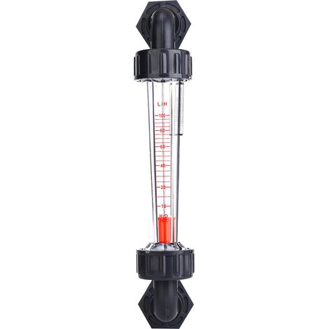 Débitmètre coudé LZS-15W pour liquides, tube en plastique ABS, débitmètre d'eau 10-100 L/h, filetage mâle ZG1/2 - NPT1/2 (1/5)