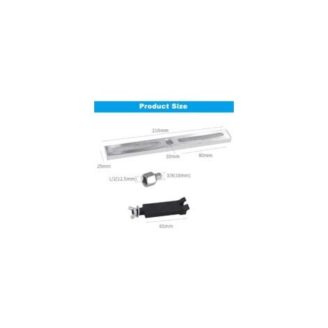 Kit per la rimozione del tappo del serbatoio del carburante - Modello universale con pompa e chiave - Attrezzo per la riparazione auto - Crezuo