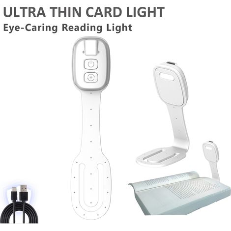Mini-LED-Klammer-Leselampe portabel – Bürolampe und Nachttischlampe wiederaufladbar, ideal für Bücher, Tablet-PCs und Reisen, kompaktes und modernes Design