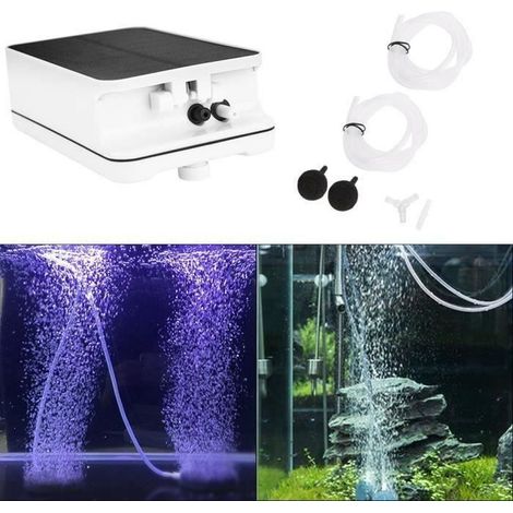 Solaire Pompe à Eau de bassin Oxygénateur Fontaine pour étang Jardin pour l\'urgence Pompe étanche- LIJFK34004