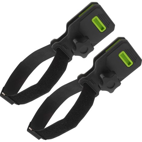Lot de 2 pinces de fixation pour tente, bâche, filet de jardin, auvent de camping-car, toit et autres supports de bâche en nylon noir. (1/5)