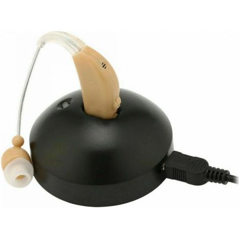 Mini apparecchio acustico ricaricabile amplificatore suoni udito orecchio 1088F