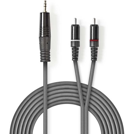 Cable de Audio Estereo  35 Mm Macho - 2x Rca Ma
