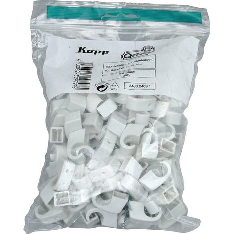 Kopp 348304091 brida de sujeción gris 100 piezas