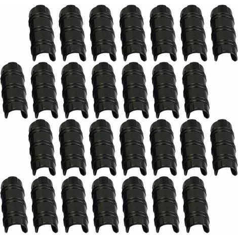 Enowelir 30 Pièces de Serre Clips 32mm pour Fixer Housses Films et Plantes au Jardin (1/4)