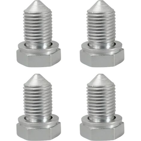 4 Pièces Bouchon Vidange Huile Moteur M14x1,5 avec Bague D'étanchéité, Bouchon Vidange Antifuite en Acier Alliage, Boulon De Vidange Carter D'huile Moteur Voiture, Compatible avec N90813202 (1/5)