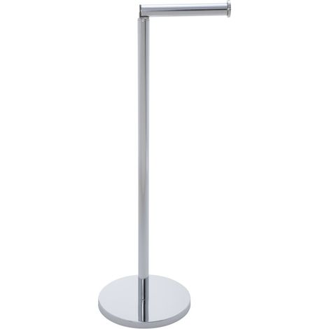 Portarrollo baño pie 1 rollo reserva inox vertical wenko (1/3)