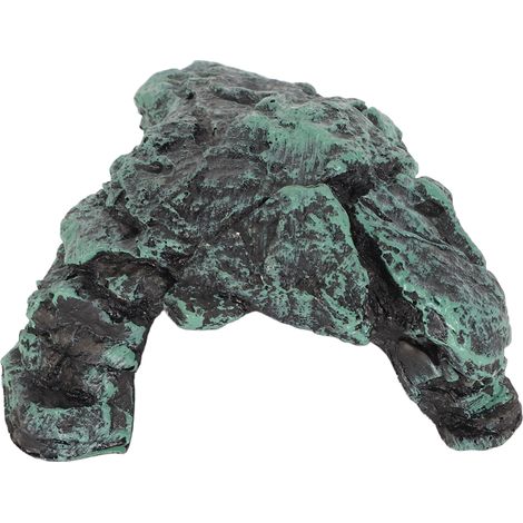 Cachette en résine réaliste, sûre et confortable pour reptiles, idéale pour la décoration de terrariums. (1/5)