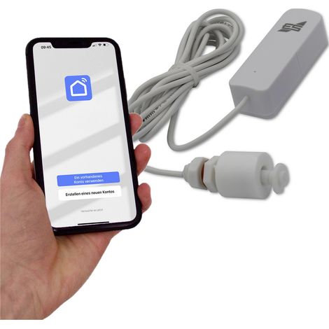 Schabus 200150 WWD 150 Wireless Float switch Wassermelder  mit App-Steuerung, mit Schwimmerschalter (1/3)