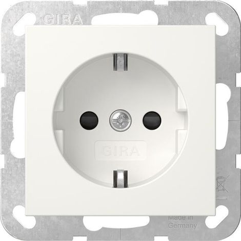 Gira Enchufe SCHUKO SP SRK System 55 Blanco puro [418303], 4183 03