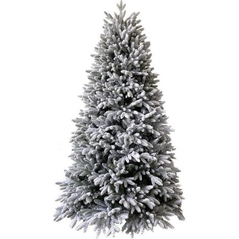 Verschneiter Weihnachtsbaum "Kennedy" Slim aus PE Echt Touch + Flockeffekt -240 cm