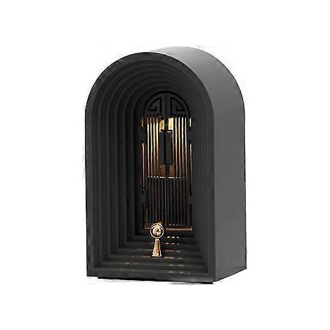 Enceinte Bluetooth avec lampe de bureau - Lecture LED à intensité réglable, 1200 mAh, grise (1/5)