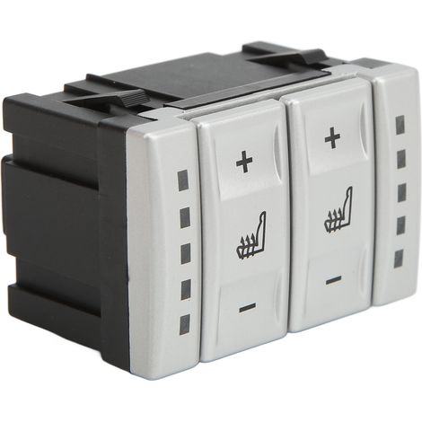 Siège Chauffant Bouton Interrupteur Argent BS7T19K314AB ABS Remplacement Ford Galaxy Commande Chauffage Auto (1/5)