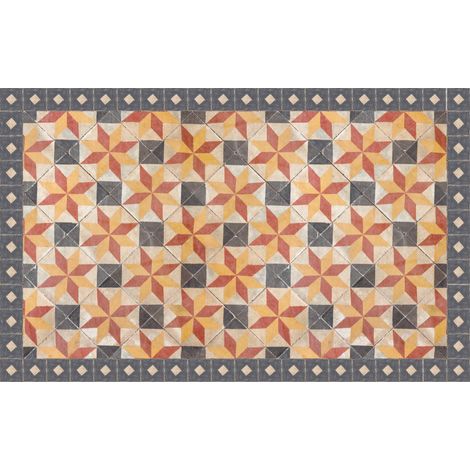 Tapis vinyle Elise Beige 75x190cm (1/3)