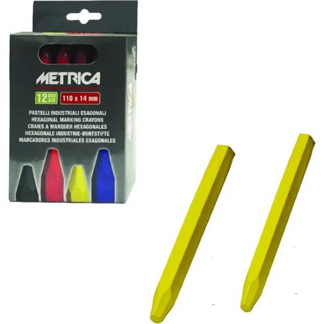 PASTELLO METRICA ESAGONALE COLORE GIALLO ( 1 CF : 12 PZ )